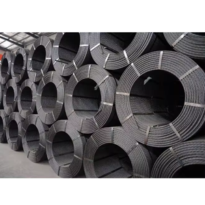 1860MPa PC Wire Prestressing Steel <strong>Strand</strong> Cable 7 Wire Post Tension <strong>Strand</strong> Tendon 15.24MM PC <strong>Strand</strong> for Bridge - Product Image 2