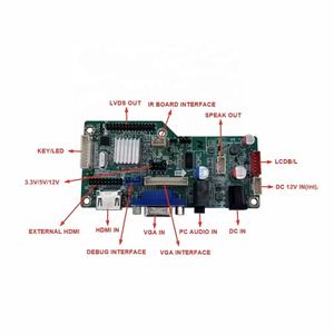 لوحة تحكم بشاشة Lcd RTD2513 V2.1 Vga لوحة محول تدعم 12 فولت لوحدة شاشة Lcd Rgb Lvds - Product Image 4