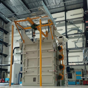 Abrators ile yüksek verimli çift kanca kumlama makinesi döndür askı - Product Image 2