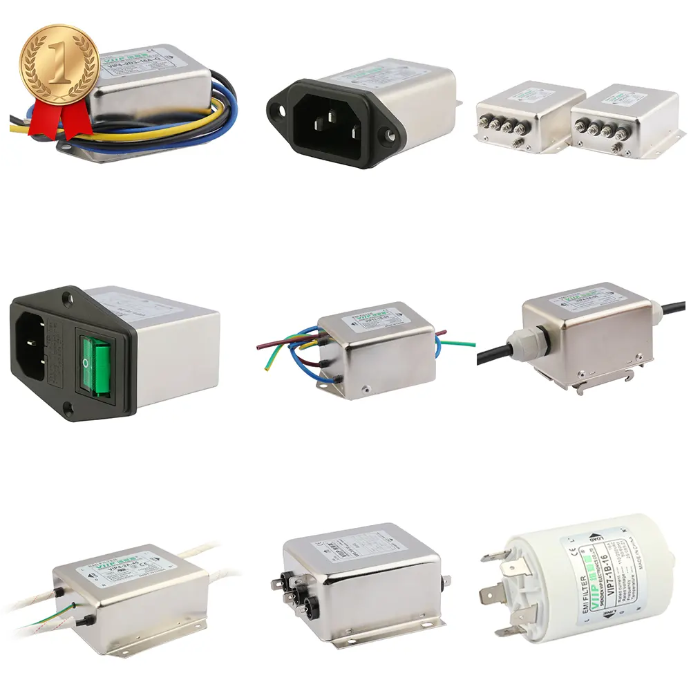 Prise secteur OEM Connecteur de filtre de bruit CC Entrée IEC RFI Prise EMI EMC Filtre passif pour équipement électronique médical