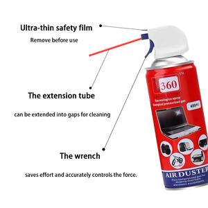 Factory Price Customize Compressed Air Duster for <strong>Computer</strong> <strong>Keyboard</strong> Camera CPU Case <strong>Cleaning</strong> Dust 630 Gas Special Cleaner - Product Image 5