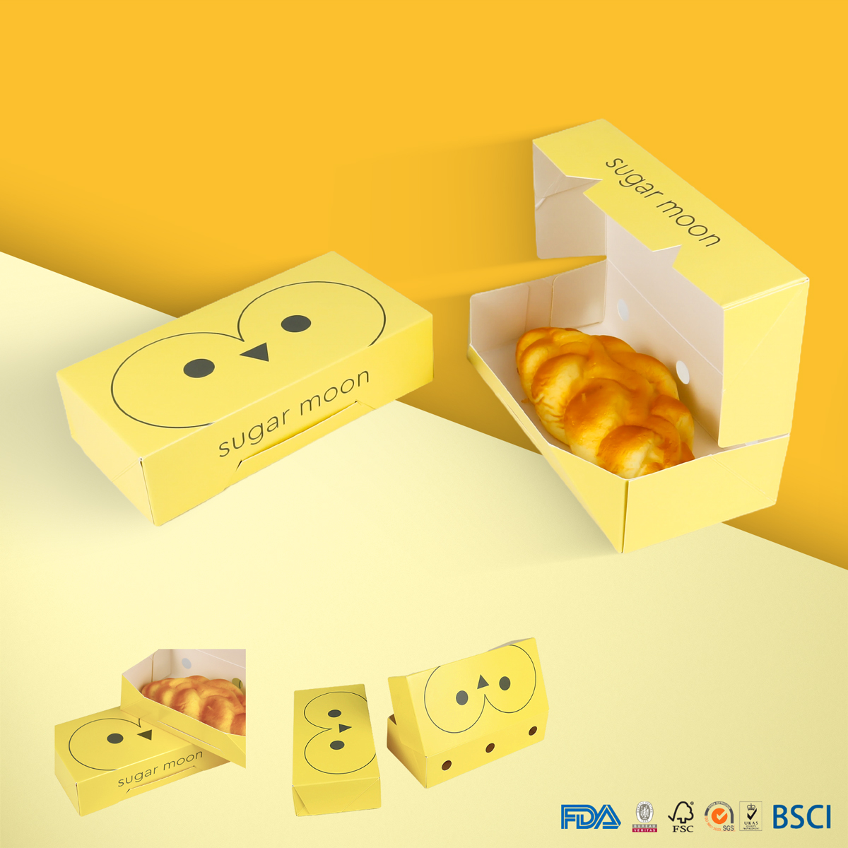 Dos cajas de pasteles