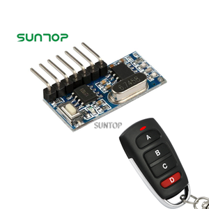 433 mhz RF ricevitore di apprendimento codice decodificatore modulo 433 mhz Wireless 4 canali di uscita Kit per il controllo remoto 1527 codifica - Product Image 1