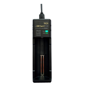 Universal Smart Charger for 18650 26650 21700 Lithium Battery USB Tp-<strong>C</strong> 3.7V 4.2V Single Slot with 10W <strong>Output</strong> Power 5V/2A <strong>Input</strong> - Product Image 2