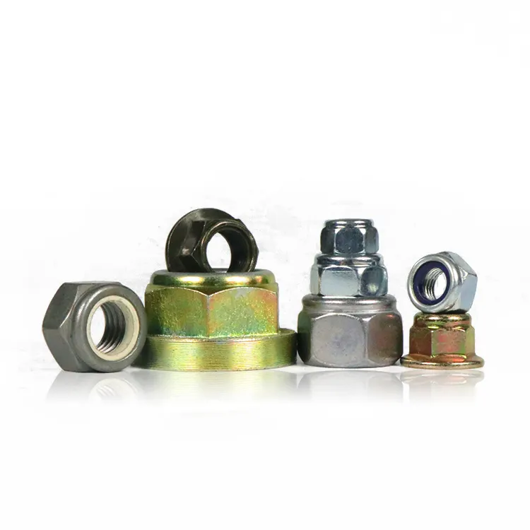 M6 Flange Rebaixada Móveis de Madeira Nylon Insert Lock Nut Hex