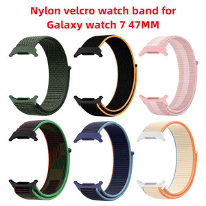 רצועת שעון ניילון velcro עבור שעון גלקסיה Samsung גלקסיה שעון ספורט 7 אולטרה-גברים קוראה