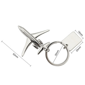 Kim loại hợp kim máy bay mô hình Keychain Trống máy bay hình Móc Chìa Khóa với biểu tượng tùy chỉnh hãng hàng không Quà tặng khuyến mãi - Product Image 4
