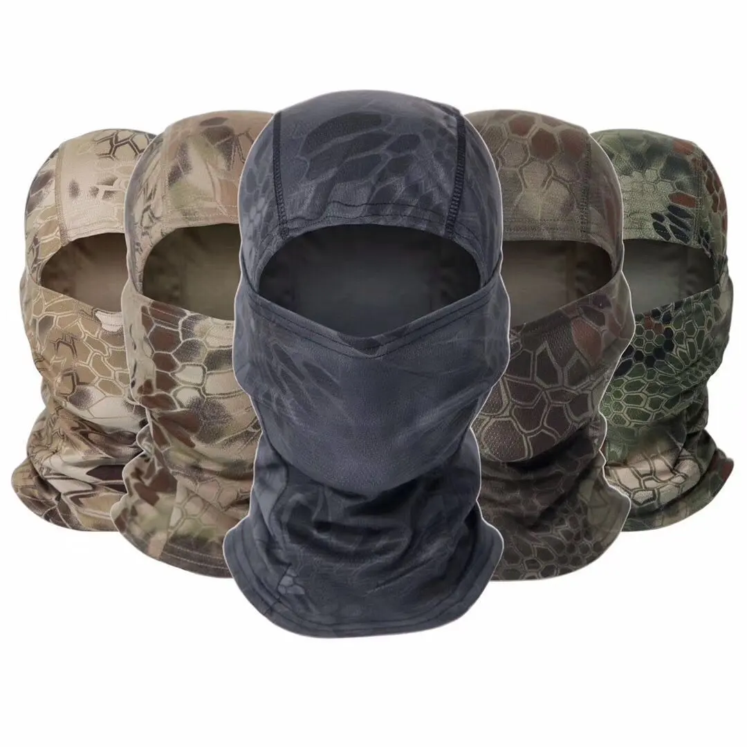 Cagoule de Ski couvre tout le visage, cache-cou d'hiver, vélo, cyclisme, coupe-vent, Bandana, chasse, camouflage, foulard tactique