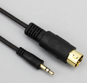 Yüksek kalite <span class=keywords><strong>5</strong></span> Pin MIDI DIN erkek konnektör <span class=keywords><strong>3</strong></span>.5mm TRS Stereo ses jakı adaptör kablosu ses dönüştürücü kablo 50cm siyah