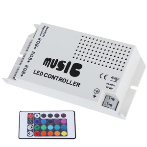 24-Tasten-RGB-LED-Musikcontroller für, RGB-LED-Streifen-LED-Dimmer Music Sync-LED-Controller - Product Image 1