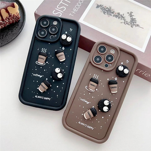 เคสโทรศัพท์ TPU นิ่มหลายขั้นตอนลายการ์ตูน3D สำหรับ iPhone 15 PLUS 14 PRO MAX 13 Mini 12 Pro 11 x XS MAX XR 7 8 plus SE