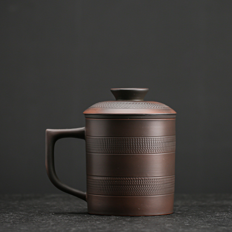Fuyun purple pottery water cup