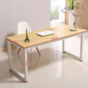 Moderno in legno top pc tavolo per uso domestico semplice ferro per risparmiare spazio tavolo da studio per uso domestico Computer scrivania da gioco per ufficio - Product Image 4