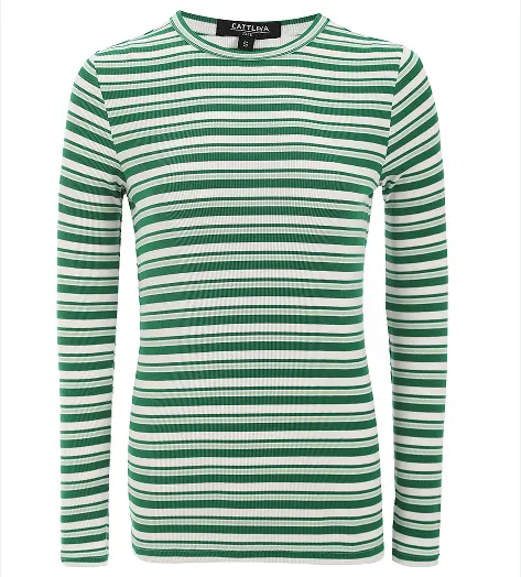 Produttori di maglieria pullover casual personalizzato manica lunga girocollo camicia a coste da donna camicia in maglia