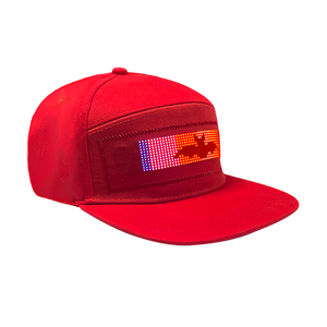 Smart APP Control <span class=keywords><strong>Text</strong></span> muster DIY-Programm LED-Nachrichten anzeige Sport Cap Luminous Hats