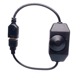 DC5V manopola USB Dimmer per striscia LED bianco/nero 0-100% PWM manopola manuale Controller LED USB 5V accessori per l'illuminazione Dimmer Switch - Product Image 5