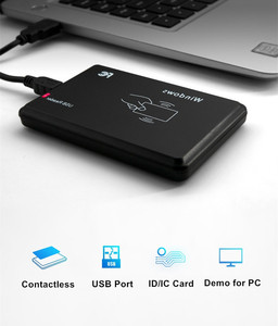 Akıllı USB 125Khz RFID masaüstü okuyucu erişim kontrolü kart okuyucu kütüphane kullanımı için temassız USB kart kodlayıcı - Product Image 3