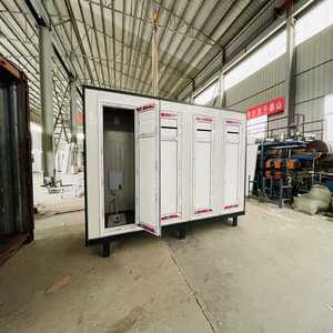 Cabina modular prefabricada, bloques de ablución de baño móviles portátiles, contenedor de inodoro de Ducha
