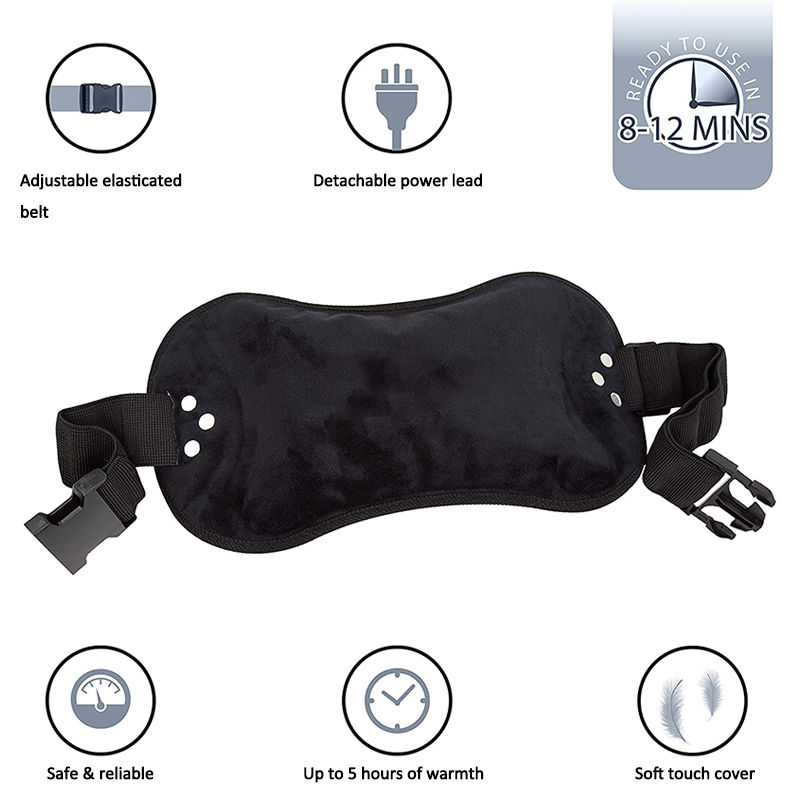 electric hand warmer small hot water bottles with belt hot bag for pain relief