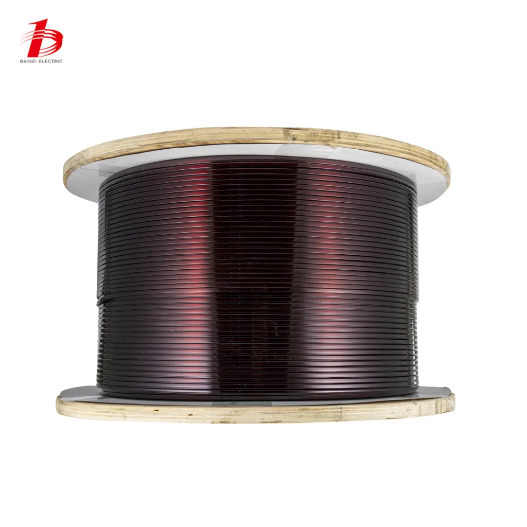 Winding Magnet Wire UL Certification Enameled Aluminum Insulated Excellent Heat Shock  Adherence and Flexibility Solid BAIWEI