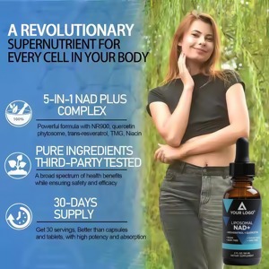 Nad-bổ sung người lớn hoạt động bổ sung liposomal 1000mg 1500mg NAD + nicotidamide Y Resveratrol NAD giọt chất lỏng cho lão hóa - Product Image 3
