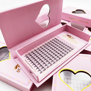Özel etiket wispy 0.03 pro made lashextensions 3d 10d 3d 20d Mega Premade ses fanlar sivri tabanlı Premade fanlar kirpik - Product Image 1