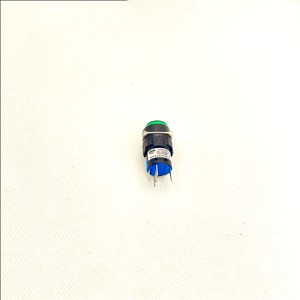 16 mm12v 24V ha condotto la testa rettangolare quadrata rotonda di plastica 1 no1nc interruttore a pulsante elettrico momentaneo - Product Image 2