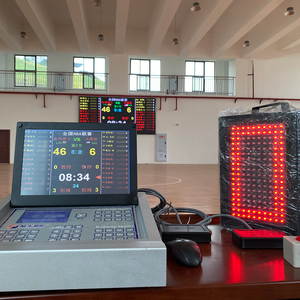 Papan Skor basket portabel <span class=keywords><strong>LED</strong></span> Digital penjaga skor dengan <span class=keywords><strong>Timer</strong></span> & hitungan kotor - Product Image 1