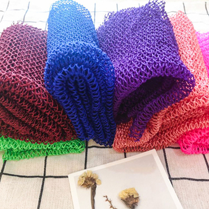 Prodotti da bagno popolari per il corpo lungo e durevole esfoliante rete africana per lavare il tessuto in Nylon africano spugna da bagno