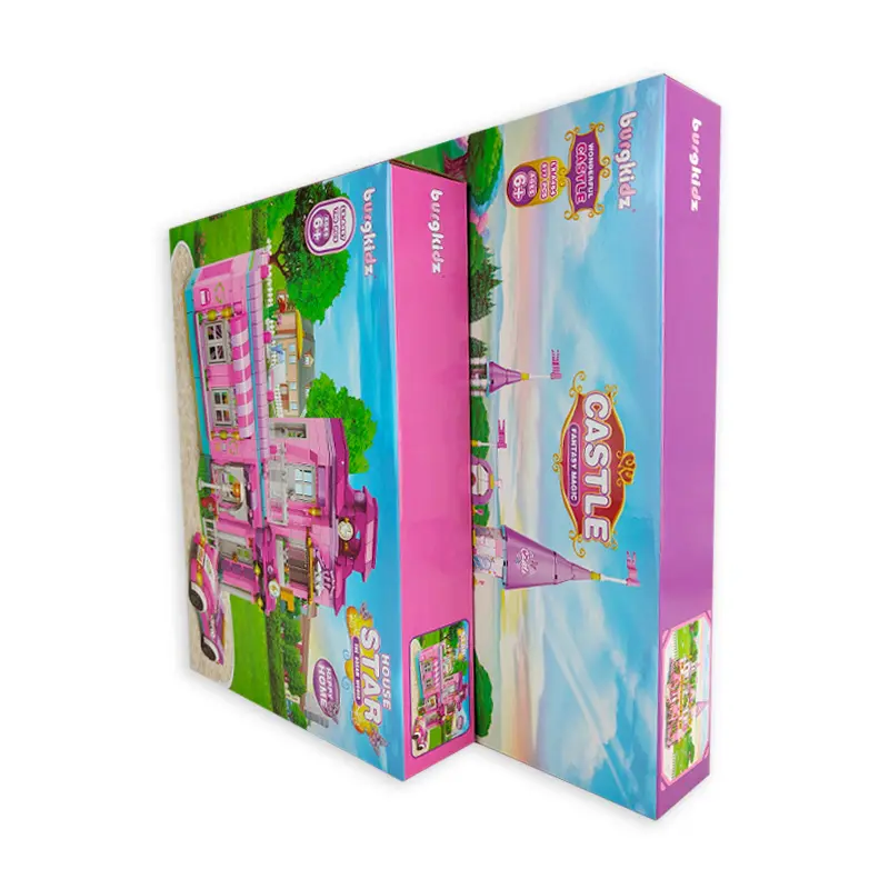 Aangepaste Hoge Kwaliteit Golfkarton Verpakking Kinderspeelgoed Magic Castle Pop Verpakking Met Logo