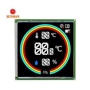 Pantalla LCD personalizada de 7 segmentos para medidor digital de temperatura y humedad, sensor NDIR, monitor de calidad del aire - Product Image 1