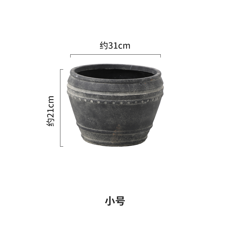 Boue de magnésium - petit format - bassin ouvert en poterie noire