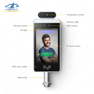 Controllo di accesso del sistema RA08T Android 50000 la capacità del viso di prova della temperatura di riconoscimento facciale del dispositivo di accesso del cancello - Product Image 6