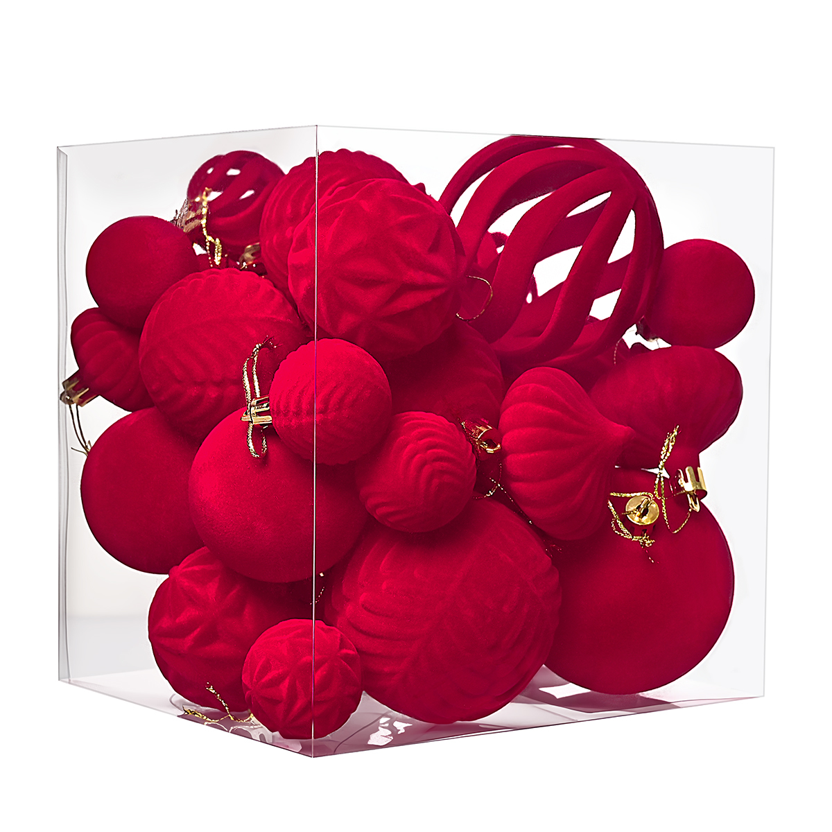 36 pièces – Rouge vif