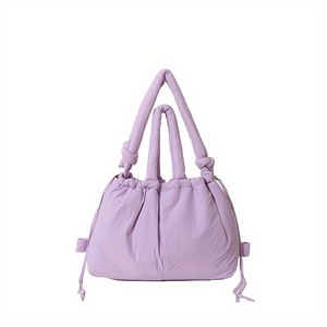 キルトフグショルダークロスボディクラウドバッグ4方法使用女性用コットンキルトハンドバッグポーチカスタム韓国風パフィーバッグ
