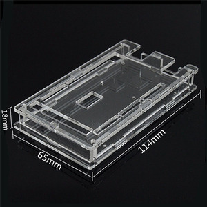 Astuta elettronica trasparente acrilico Mega2560 custodia compatibile con Arduino Mega 2560 R3 per le schede di istruzione & Maker