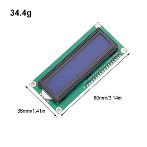 Blaue Anzeige IIC/I2C/TWI/SPI Serielle Schnitts telle 1602 16 X2 Zeichen LCD-Hintergrund beleuchtungs modul LCD-1602 5V