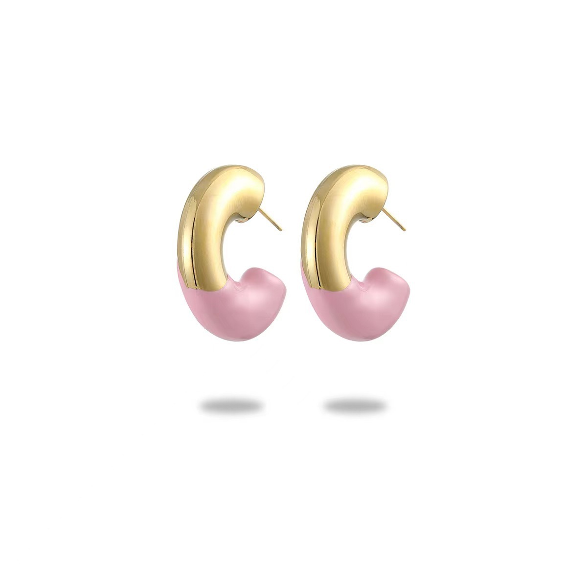 Light pink earrings 30mm