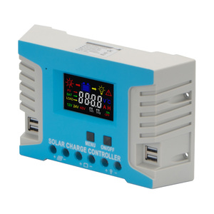 GCSOAR PWM regolatore solare 60A per pannello solare pieghevole Display LCD regolatore con presa USB per il campeggio - Product Image 1