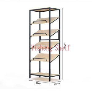 Tùy chỉnh cửa hàng bán lẻ du lịch cổ tử cung lông gối kim loại gỗ dọc hiển thị đứng đệm lưu trữ giá kệ siêu thị - Product Image 5