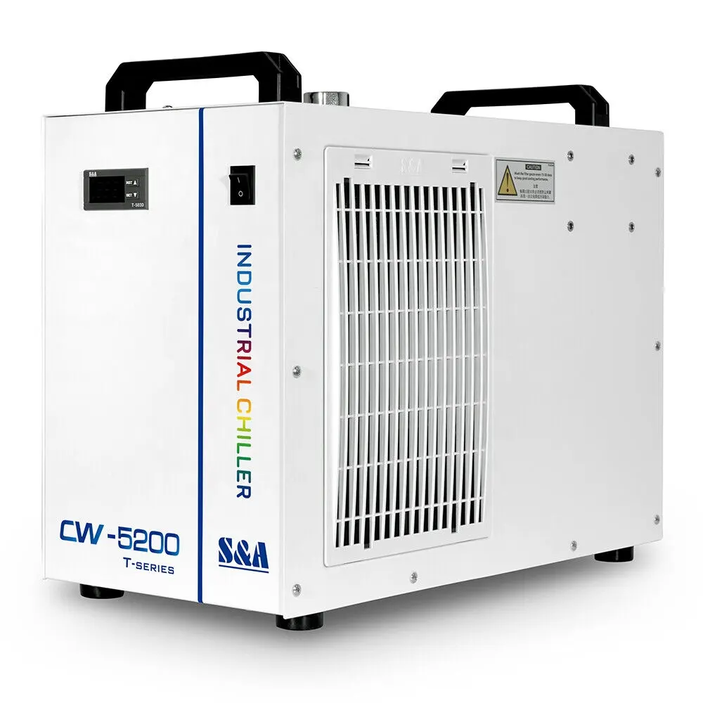 Sistema de refrigeración Industrial, enfriador de agua S & A CW3000 CW5000 CW5200 CW6000 para máquina cortadora de grabado láser Co2 de 60w-150w