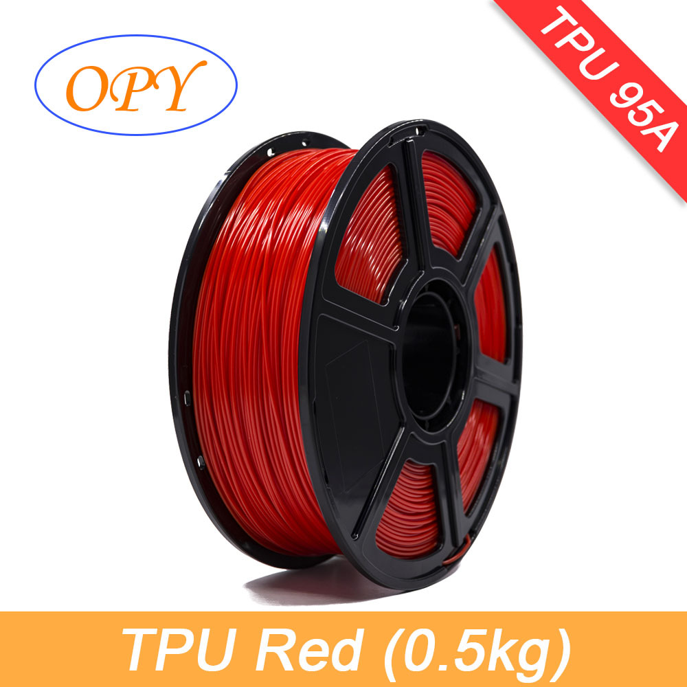 (0.5kg/roll) TPU 95A Red 1.75mm