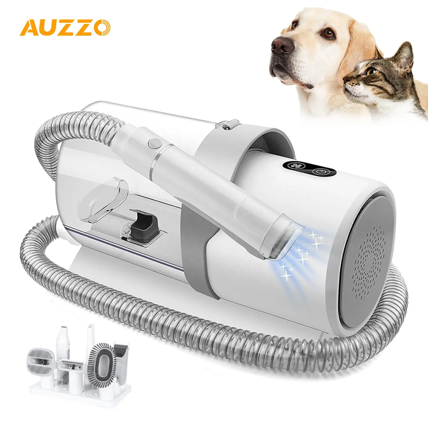 Manufacturer Wholesale Low Noise Dog Cat Mascotas Pet Hair Remover Pet Grooming Kit Vacuum Cleaner
