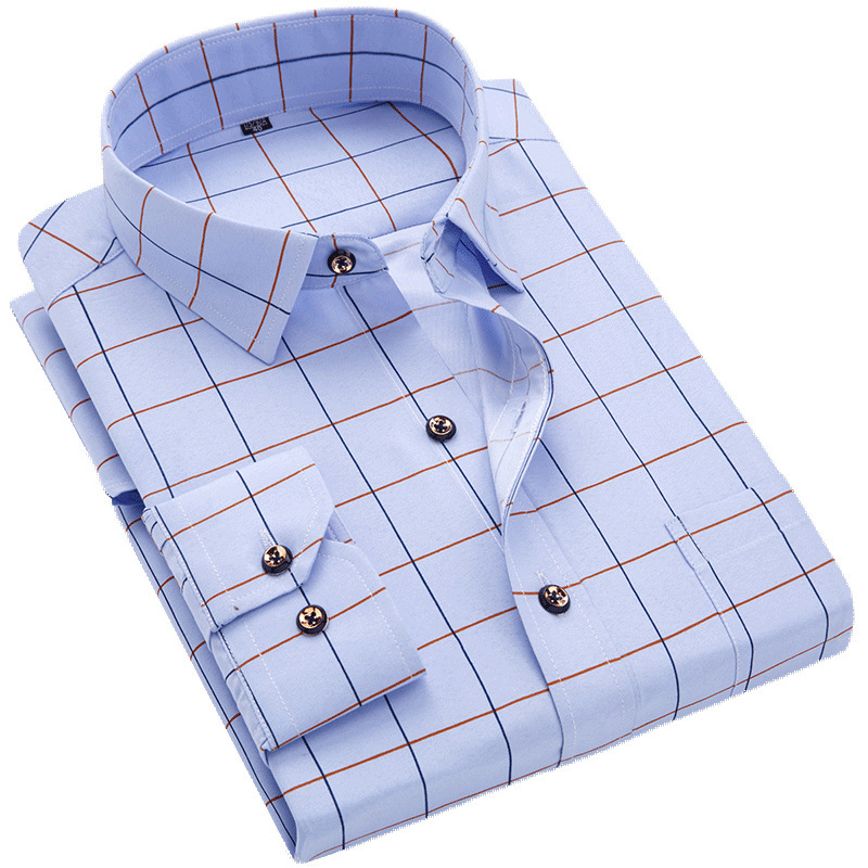 CY167 chemise imprimée à manches longues pour hommes