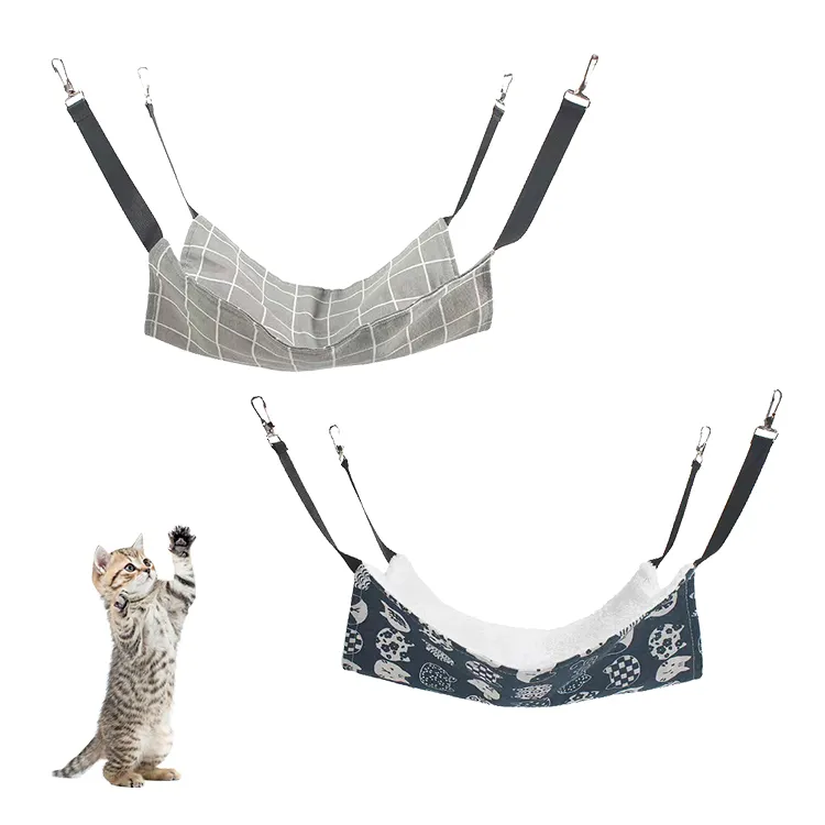 Cama de gaiola de gato e cachorro famicheer bsci, cama suspensa para gatos, hamster squirrel