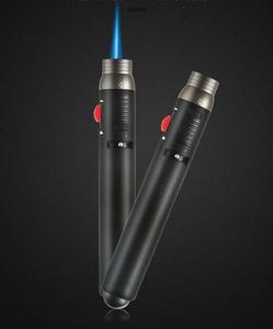 Encendedor de butano estilo bolígrafo de Metal personalizable, interruptor de llamas dobles, chorro de alta resistencia al viento, recargable para Camping, barbacoa, logotipo - Product Image 4