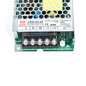 Fuente de alimentación de salida de grupo único de 1.5A, 24V CC con aplicación de LED de 12V, entrada de 220V y frecuencia de 60Hz, potencia de salida de 35W y 1A, 1A, 1A