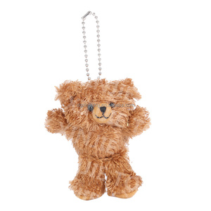 New Customization Brown <strong>Bear</strong> Plush Key Ring 10 cm Standing Height <strong>Bear</strong> Soft Key Rings