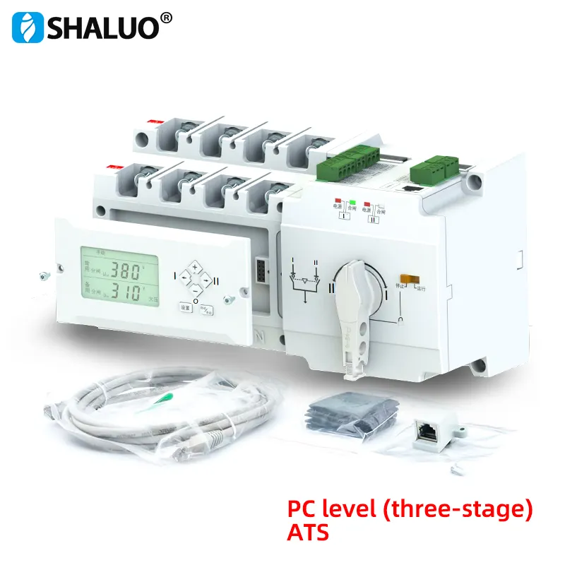 Generador ATS controlador de interruptor de transferencia automática panel 63A 100A 125A 250A 630A 1000A ATS SLS3-125B