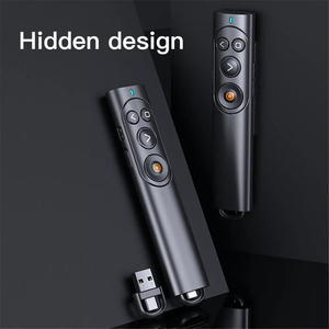 PPT-Präsentation Roter Laser-Seiten drehs tift Drahtlose Zeiger fernbedienung 2.4G RF USB Presenter Flip-Page-Stift für PowerPoint - Product Image 4